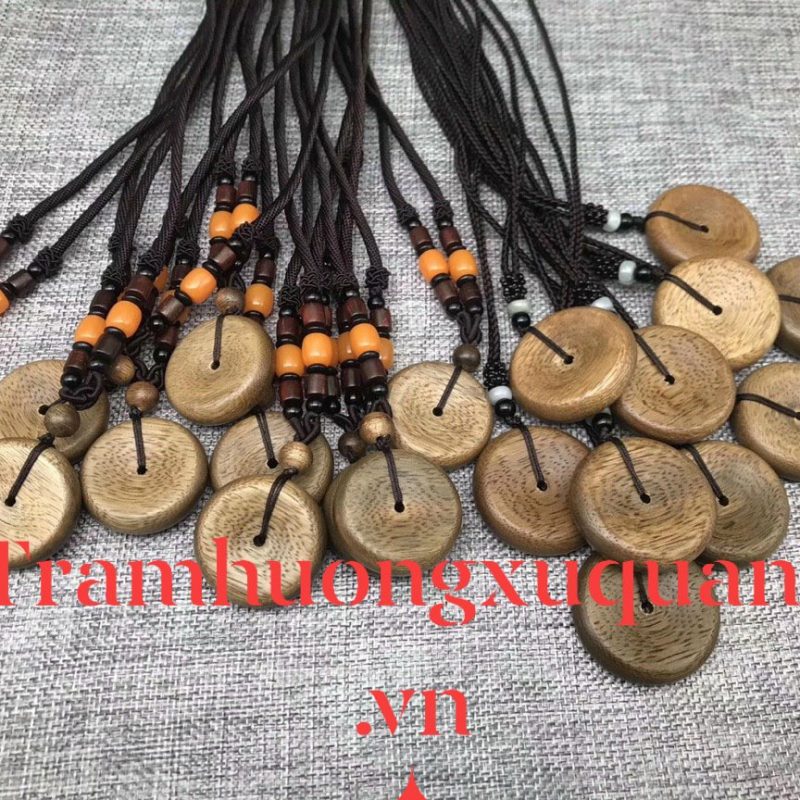 dây chuyền trầm hương loại dây đeo bình an-Dây chuyền đôi