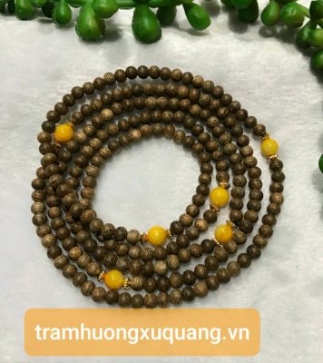 Vòng tay phong thủy mệnh Thuỷ hoặc Vòng tay phong thủy mệnh Kim - Vòng tay trầm hương 216hạt