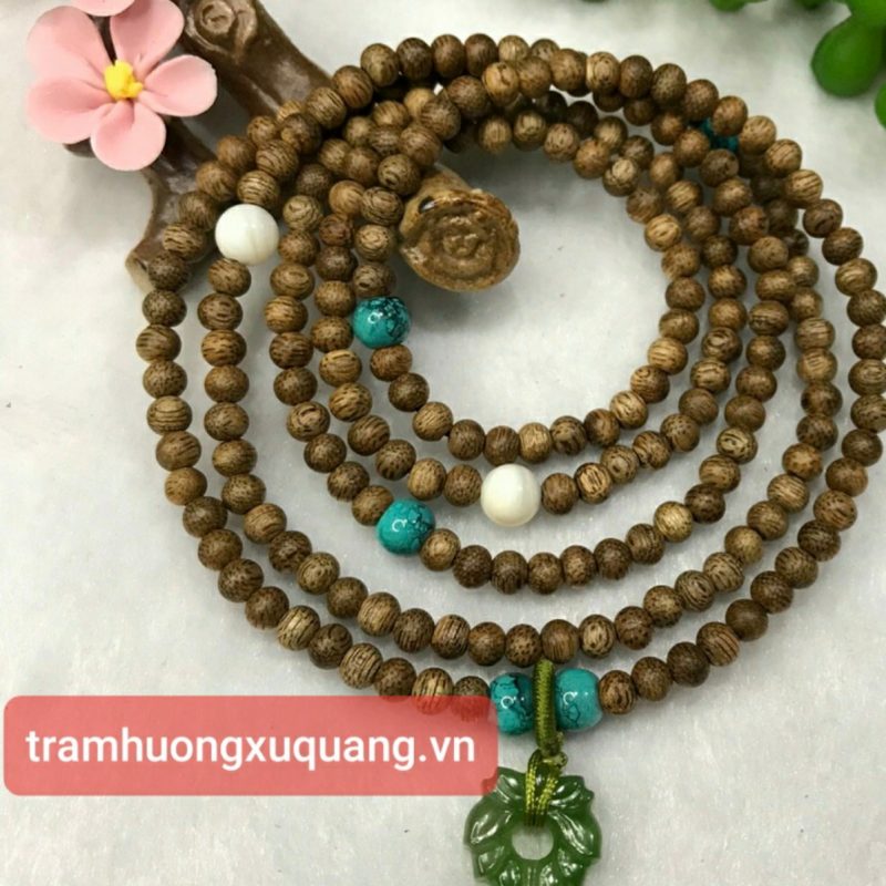 Vòng tay phong thủy mệnh Mộc hoặc Vòng tay phong thủy mệnh Hỏa - Vòng tay trầm hương 216hạt