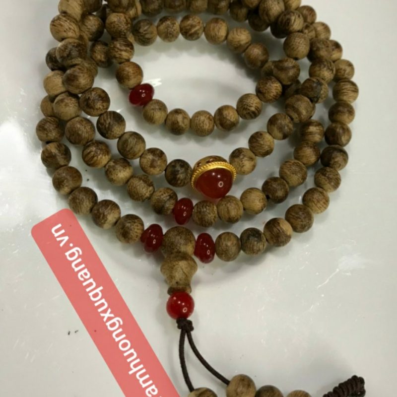 vòng tay trầm hương 108 hạt 6mm xứ quảng
