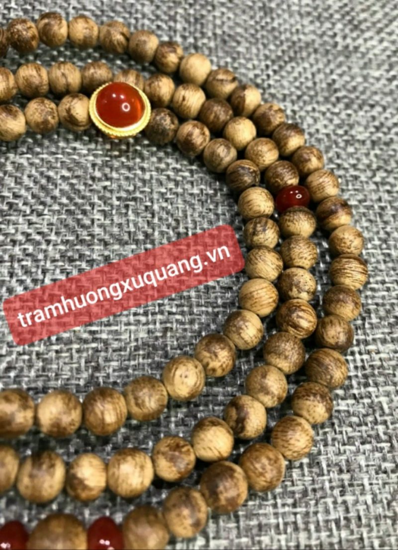 vòng tay trầm hương 108 hạt 6mm xứ quảng