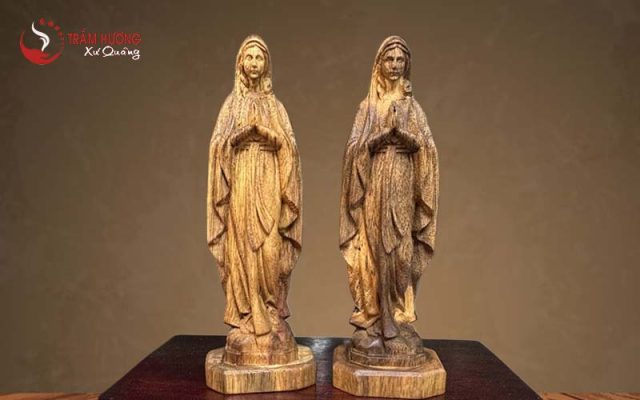 Tượng Đức Mẹ trầm hương - Trầm hương nguyên khối