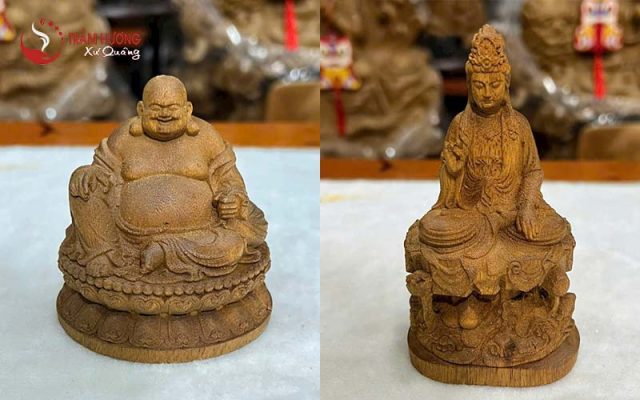 tượng Phật trầm hương để xe ô tô